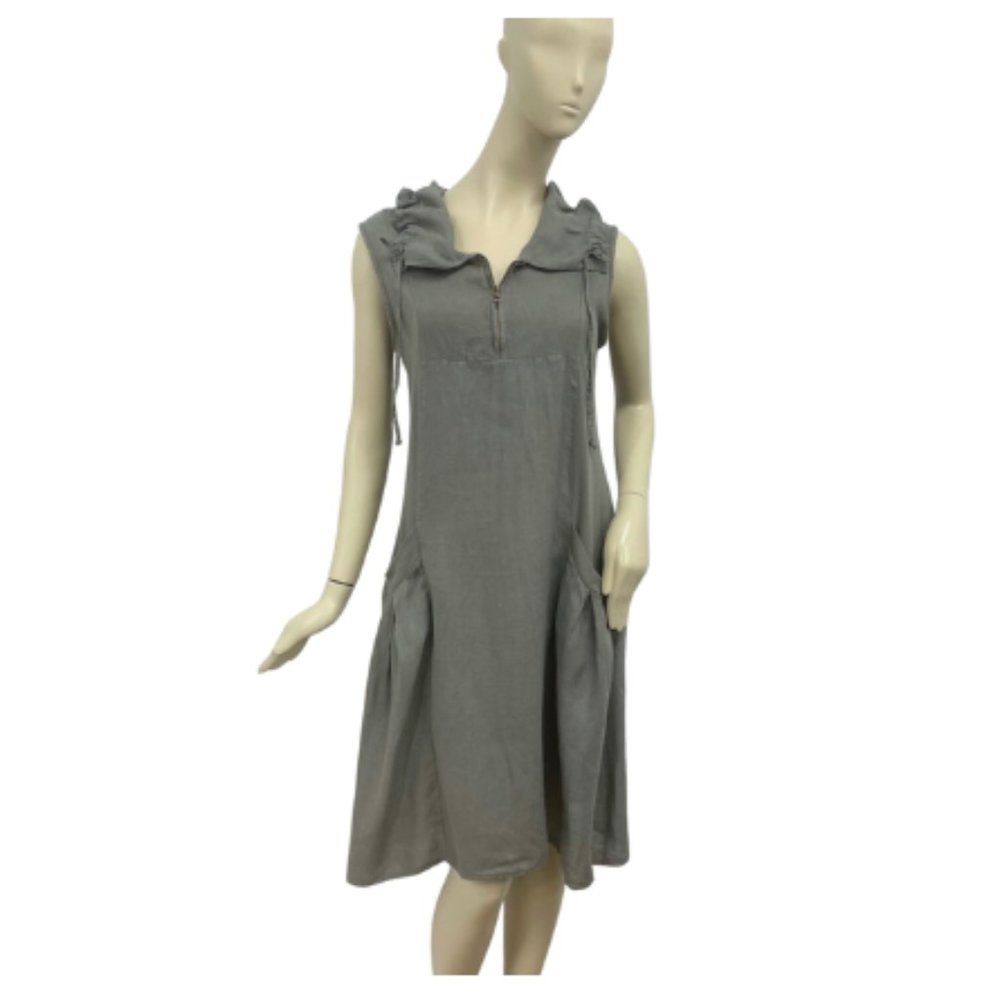 Pistache Gray Sleeveless Dress